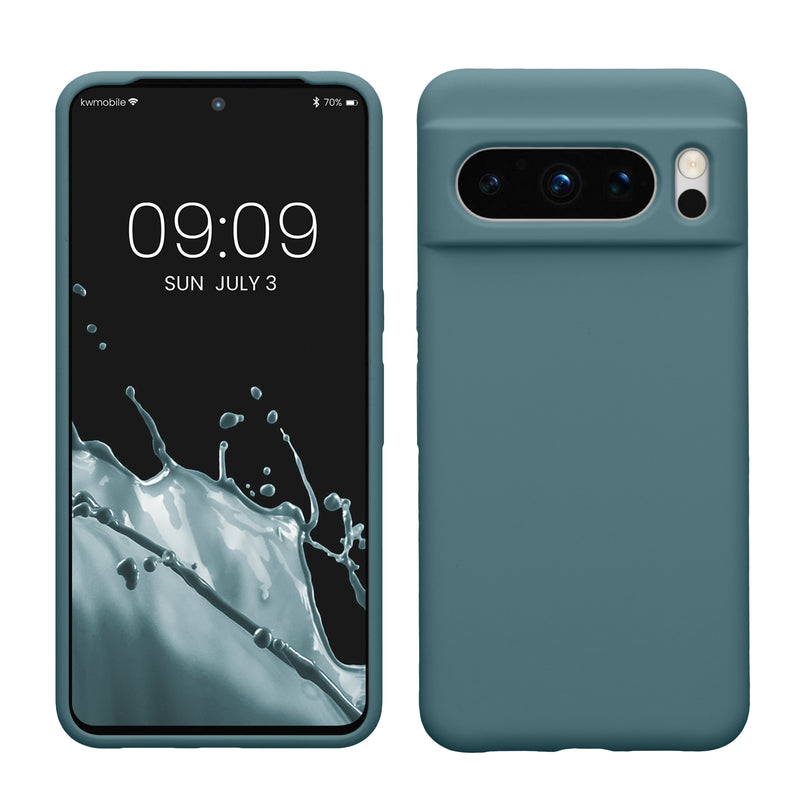 kwmobile Handyhülle für Google Pixel 8 Pro Hülle, für Pixel 8 Pro Case - Hülle Silikon - kabelloses Laden - Arctic Night Arctic Night  