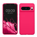 kwmobile Handyhülle für Google Pixel 8 Pro Hülle, für Pixel 8 Pro Case - Hülle Silikon - kabelloses Laden - Neon Pink Neon Pink  