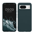 kwmobile Hülle kompatibel mit Google Pixel 8 Hülle - weiches TPU Silikon Case - Cover geeignet für kabelloses Laden - Dunkler Schiefer Dunkler Schiefer  
