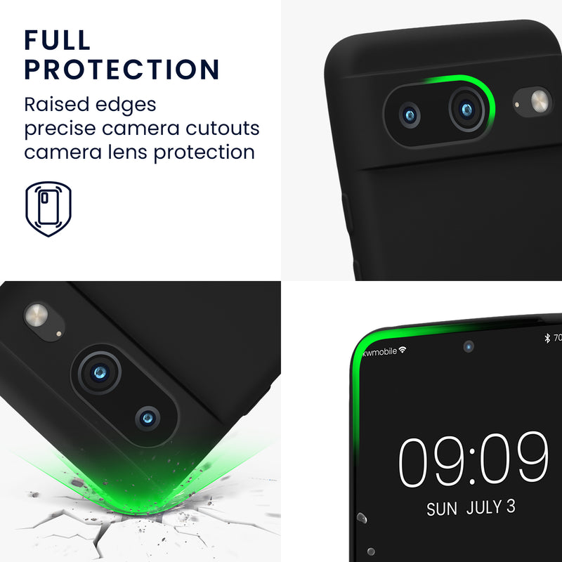 kwmobile Slim Case Compatible with Google Pixel 8 Case - Silicone Phone Cover