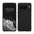 kwmobile Slim Case kompatibel mit Google Pixel 8 Pro Hülle - Handyhülle aus Silikon in Schwarz Schwarz  