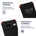 kwmobile Necklace Case Compatible with Google Pixel 8 Case - Cover with Lanyard - Silicone Protective Cover