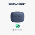 kwmobile Case Compatible with JBL Tune Buds Case - Headphone Case - Protective Cover