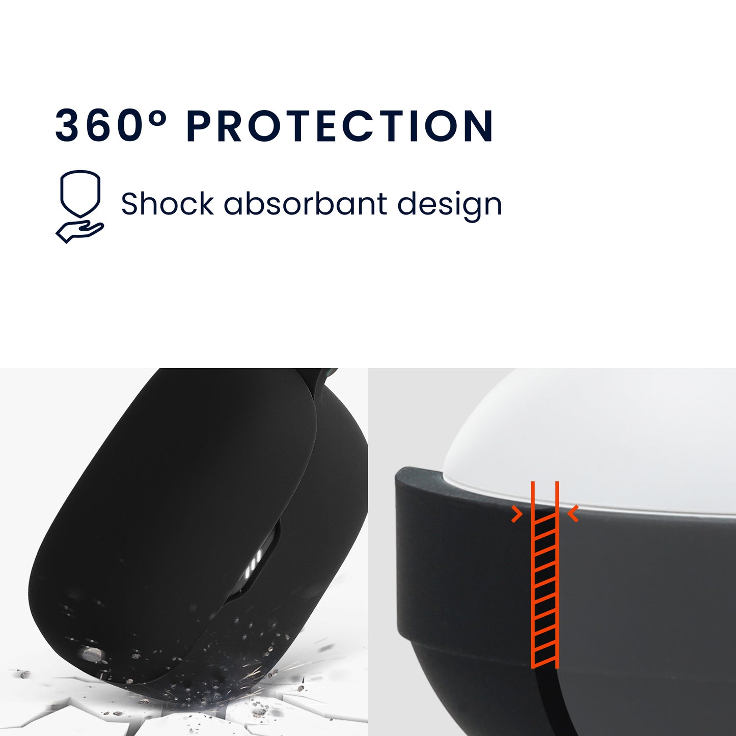 kwmobile Case Compatible with JBL Tune Buds Case - Headphone Case - Protective Cover