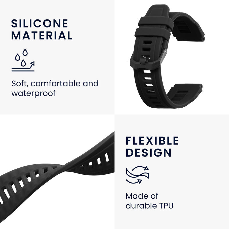 kwmobile Watch Strap for Garmin T-Rex Ultra Wristband Fitness Tracker Band Set Replacement Strap Smartwatch