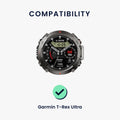 kwmobile Watch Strap for Garmin T-Rex Ultra Wristband Fitness Tracker Band Set Replacement Strap Smartwatch