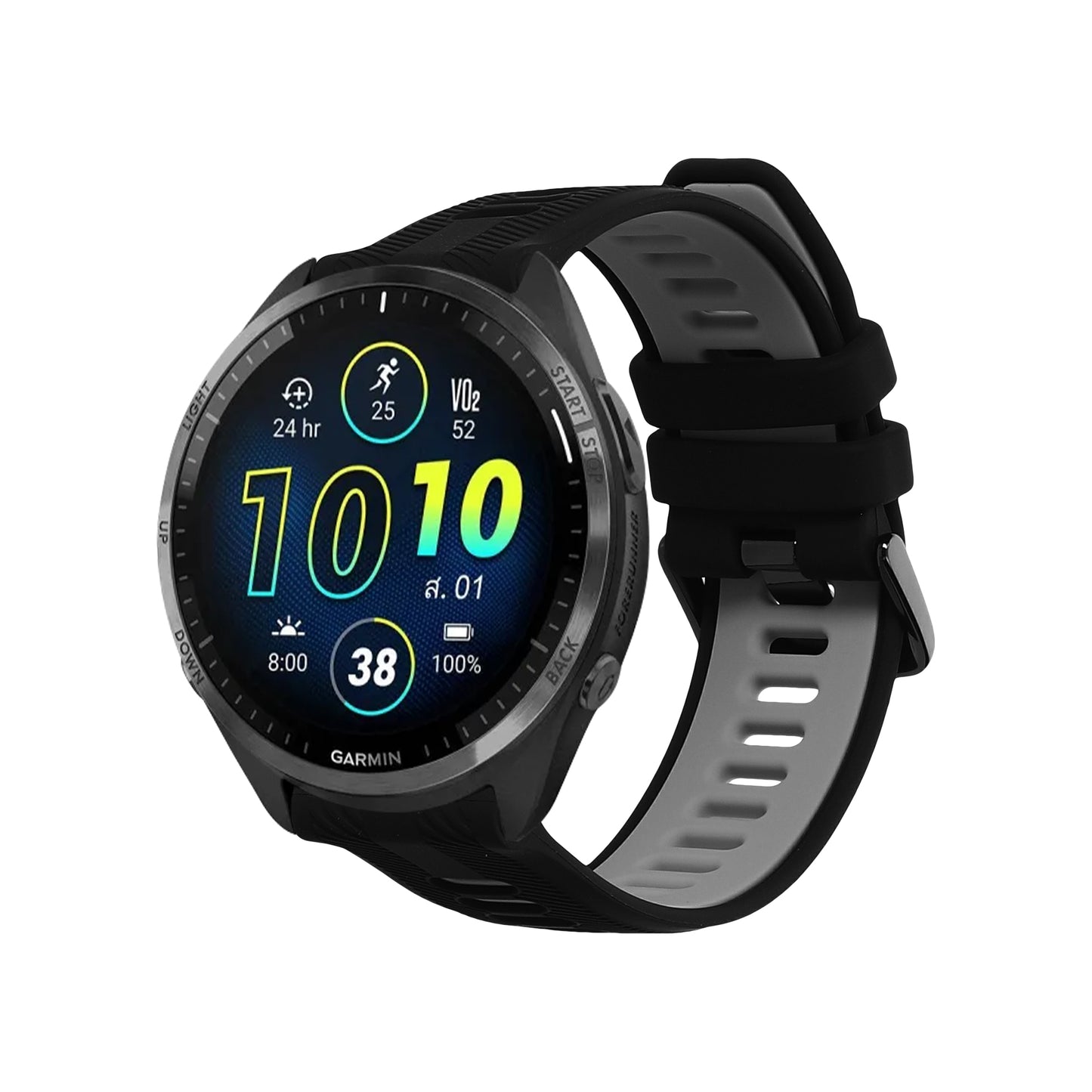 kwmobile Silicone Watch Strap for Garmin Forerunner 965 / 955 / 945 / 745 Strap Replacement Band for Fitness Tracker Smartwatch