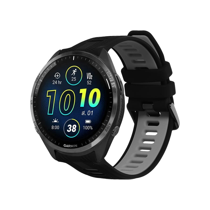 kwmobile Silicone Watch Strap for Garmin Forerunner 965 / 955 / 945 / 745 Strap Replacement Band for Fitness Tracker Smartwatch