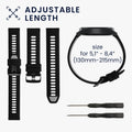 kwmobile Silicone Watch Strap for Garmin Forerunner 965 / 955 / 945 / 745 Strap Replacement Band for Fitness Tracker Smartwatch