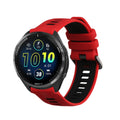kwmobile 1x Uhrenarmband für Garmin Forerunner 965 / 955 / 945 / 745 Armband - Fitnesstracker Band Set aus TPU Silikon - Ersatzarmband Smartwatch - Rot Schwarz Rot  [dsg02]