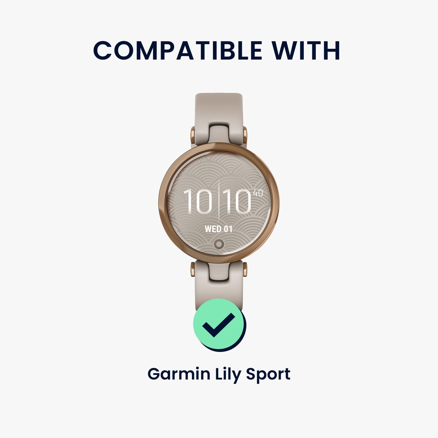 kwmobile Real Leather Watch Strap for Garmin Lily Sport Bracelet Replacement Strap for Fitness Tracker Replacement Band Smartwatch