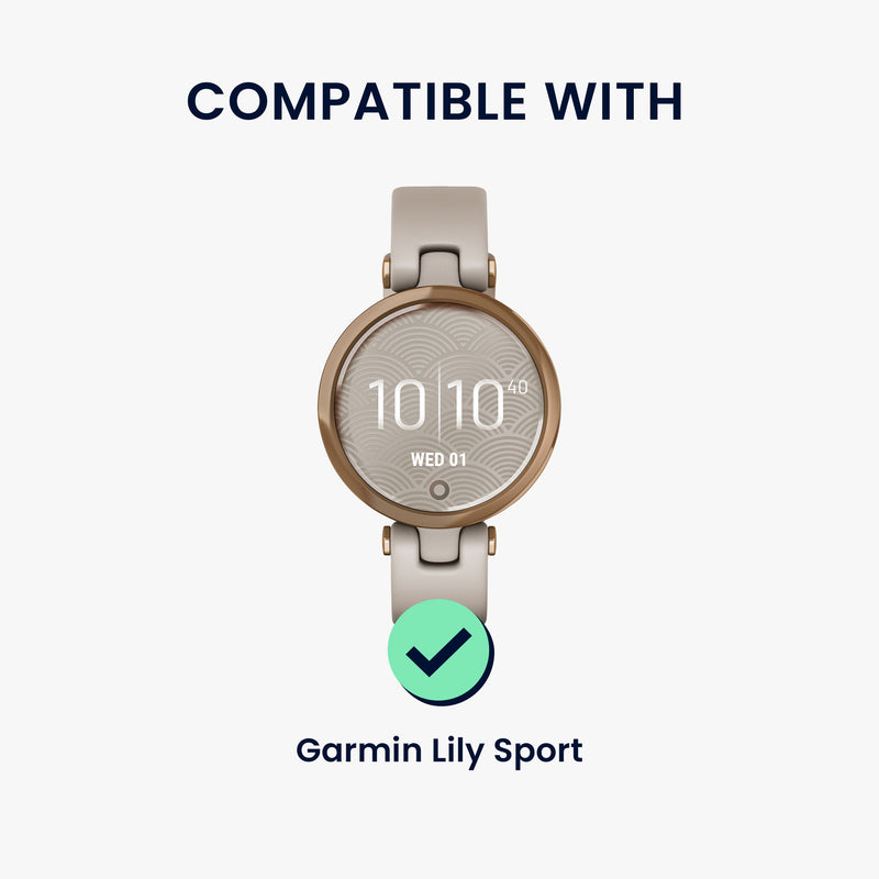kwmobile Real Leather Watch Strap for Garmin Lily Sport Bracelet Replacement Strap for Fitness Tracker Replacement Band Smartwatch