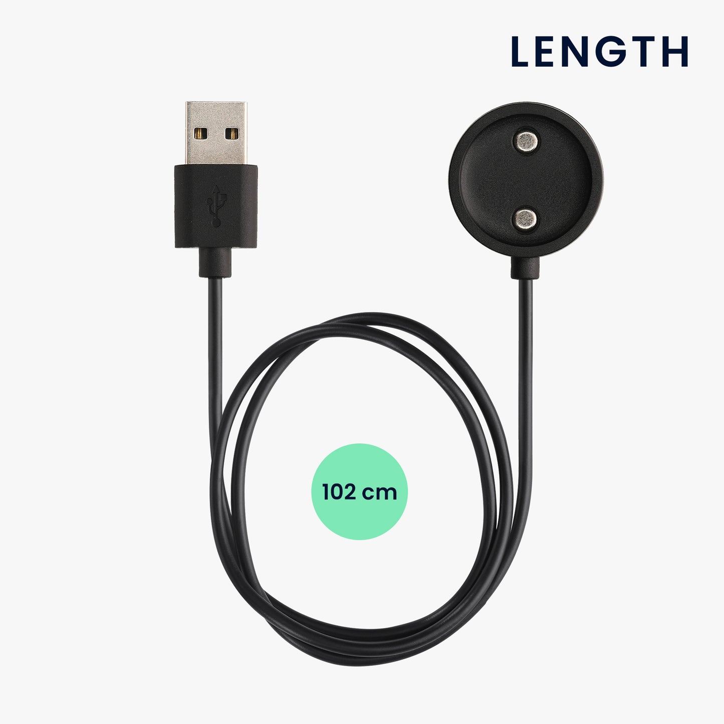 kwmobile USB Cable Charger compatible with Suunto Vertical / Race S / Ocean Charging Cable Smart Watch Replacement Cable Fitness Tracker Charging Cable