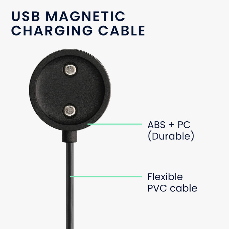 kwmobile USB Cable Charger compatible with Suunto Vertical / Race S / Ocean Charging Cable Smart Watch Replacement Cable Fitness Tracker Charging Cable