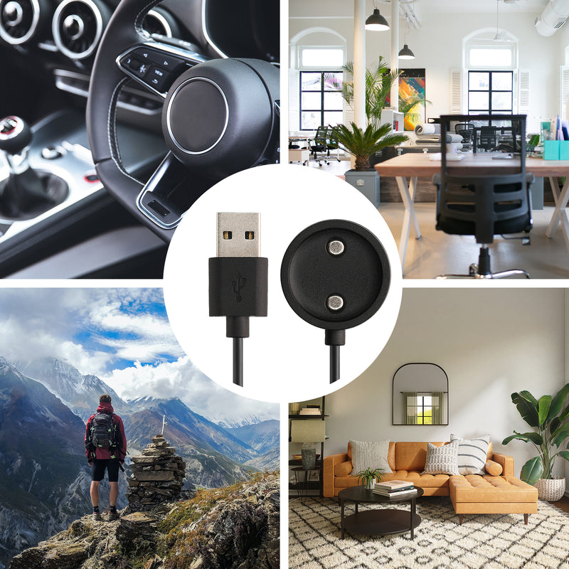 kwmobile USB Cable Charger compatible with Suunto Vertical / Race S / Ocean Charging Cable Smart Watch Replacement Cable Fitness Tracker Charging Cable