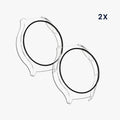 kwmobile Glass Case for Huawei Watch 4 Protective Cover Fullbody Fitness Tracker Case Set
