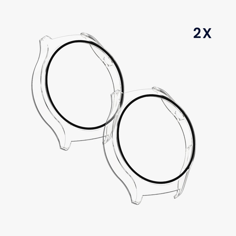 kwmobile Glass Case for Huawei Watch 4 Protective Cover Fullbody Fitness Tracker Case Set