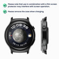 kwmobile Glass Case for Huawei Watch 4 Protective Cover Fullbody Fitness Tracker Case Set