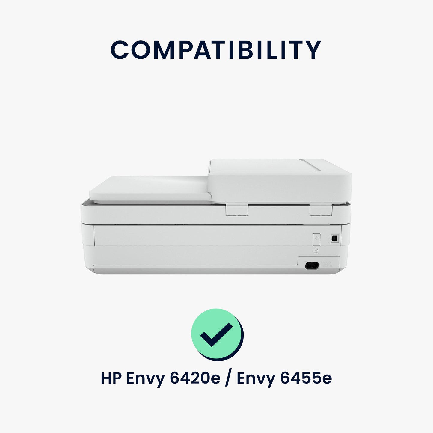 kwmobile Cover compatible with HP Envy 6420e / Envy 6455e - Printer Dust Cover Protective Hood