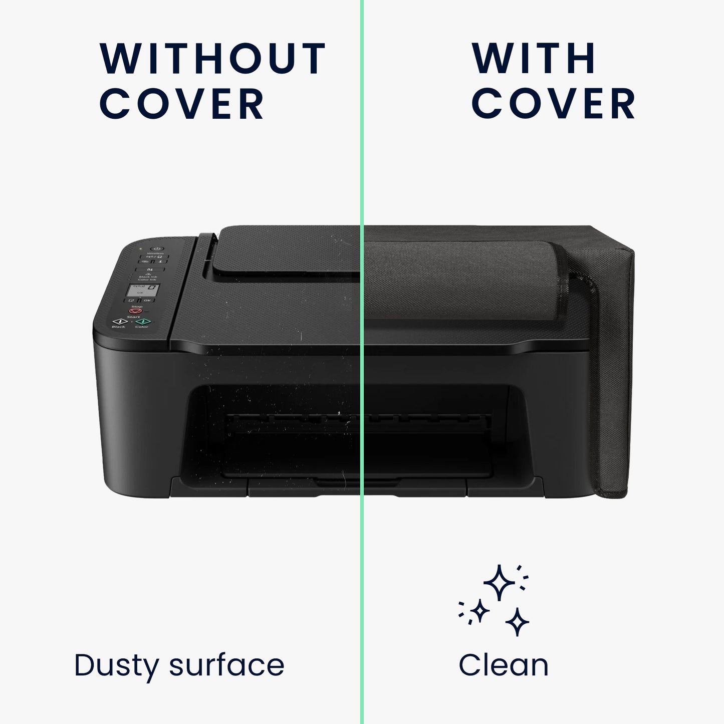 kwmobile Cover Compatible with Canon Pixma TS 3450 / Pixma TS 3451 - Bag Case Printer - Dust Cover Protective Hood Cover