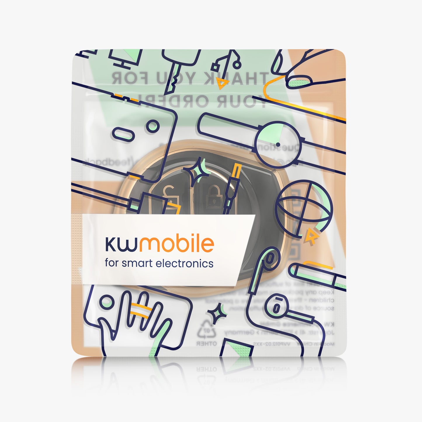 kwmobile Car Key Cover Compatible with Suzuki 2-Button Car Key