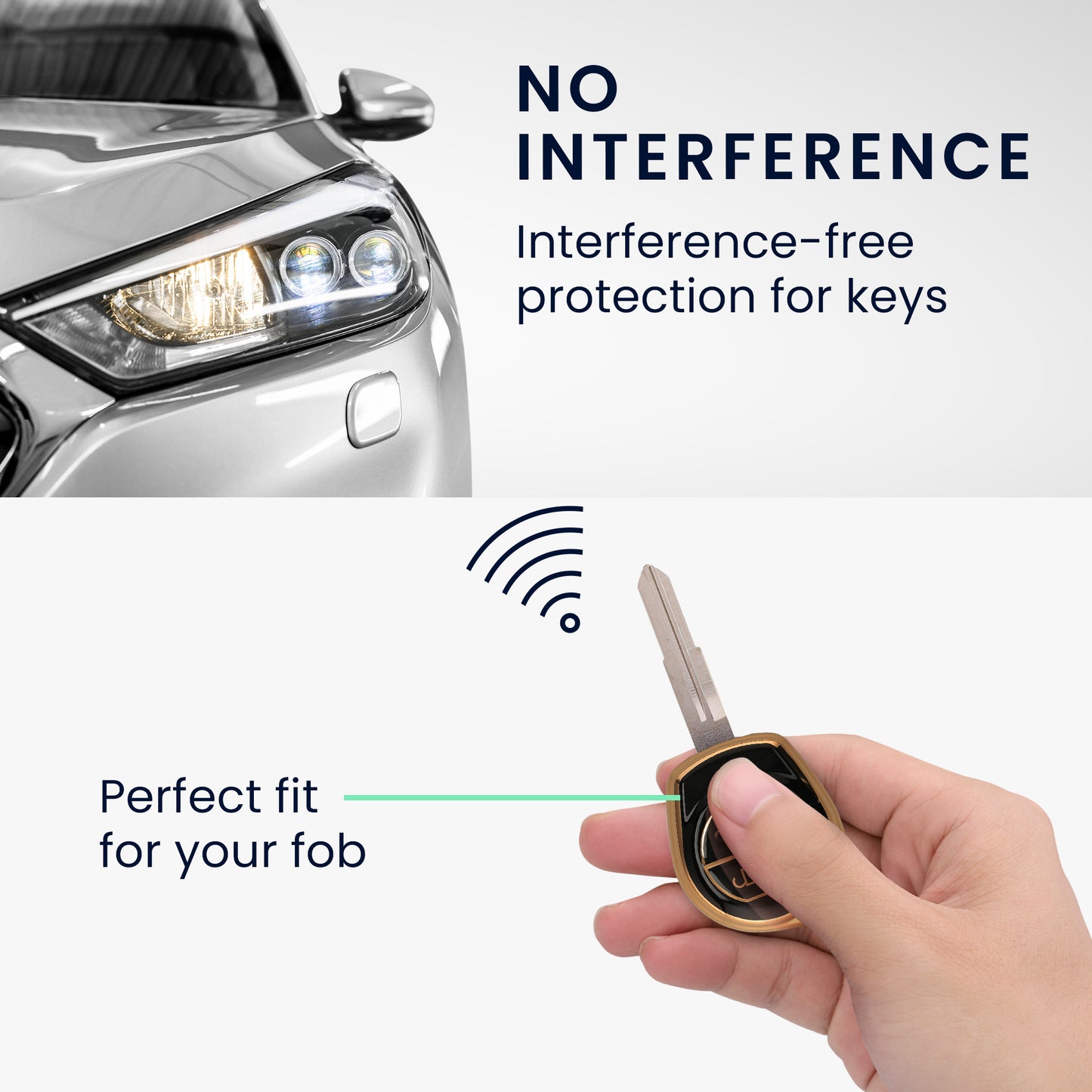kwmobile Car Key Cover Compatible with Suzuki 2-Button Car Key
