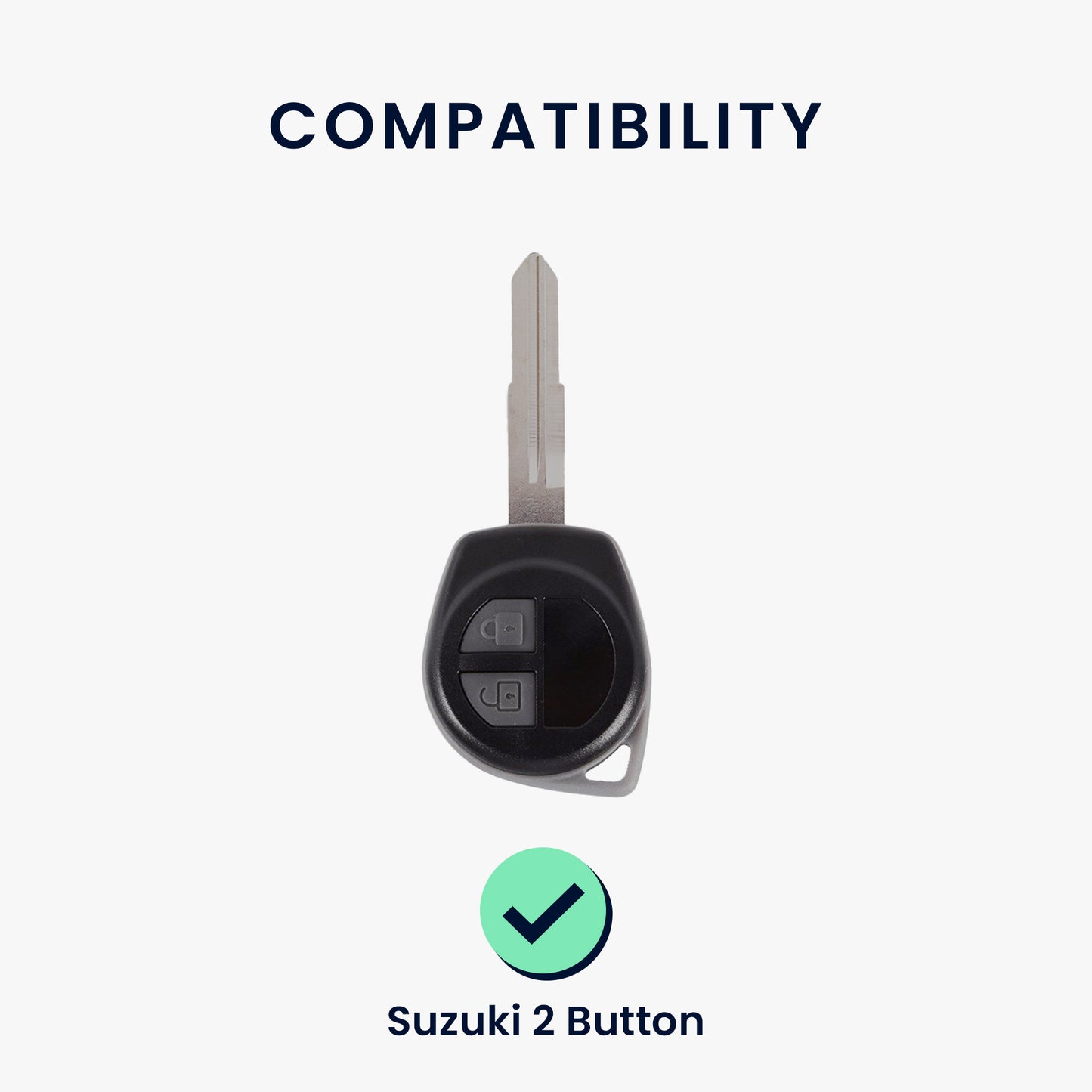 kwmobile Car Key Cover Compatible with Suzuki 2-Button Car Key
