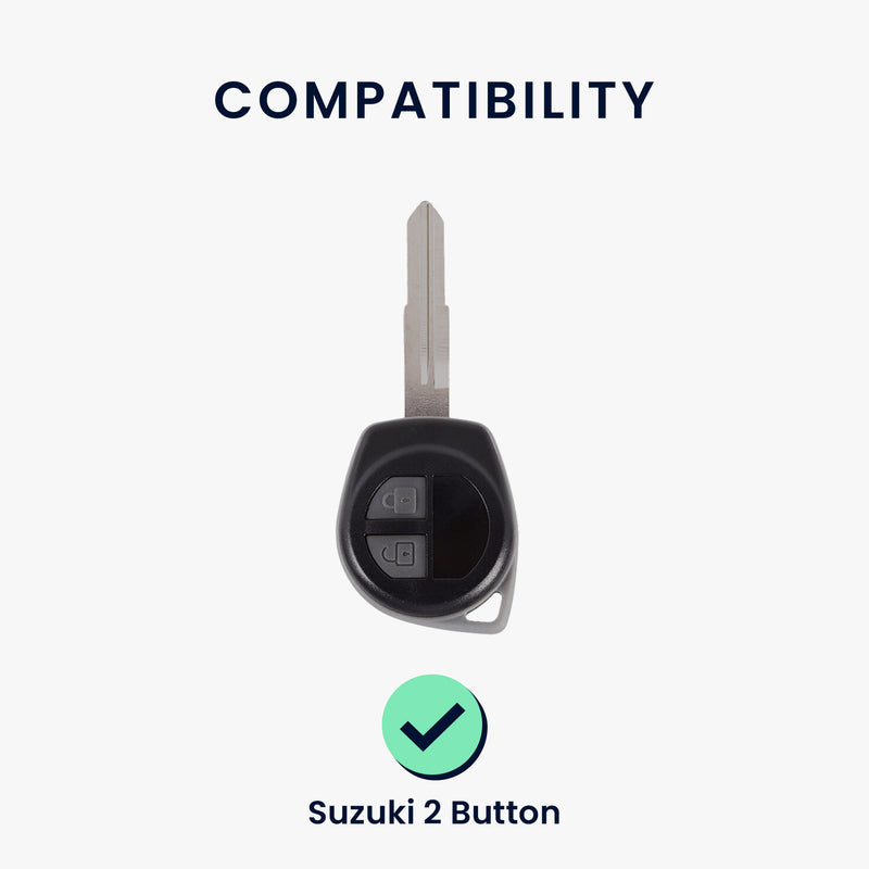 kwmobile Car Key Cover Compatible with Suzuki 2-Button Car Key