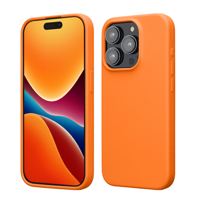 kwmobile Handyhülle für iPhone 15 Pro Hülle, für iPhone 15 Pro Case - Hülle Silikon - kabelloses Laden - Fruity Orange Fruity Orange  