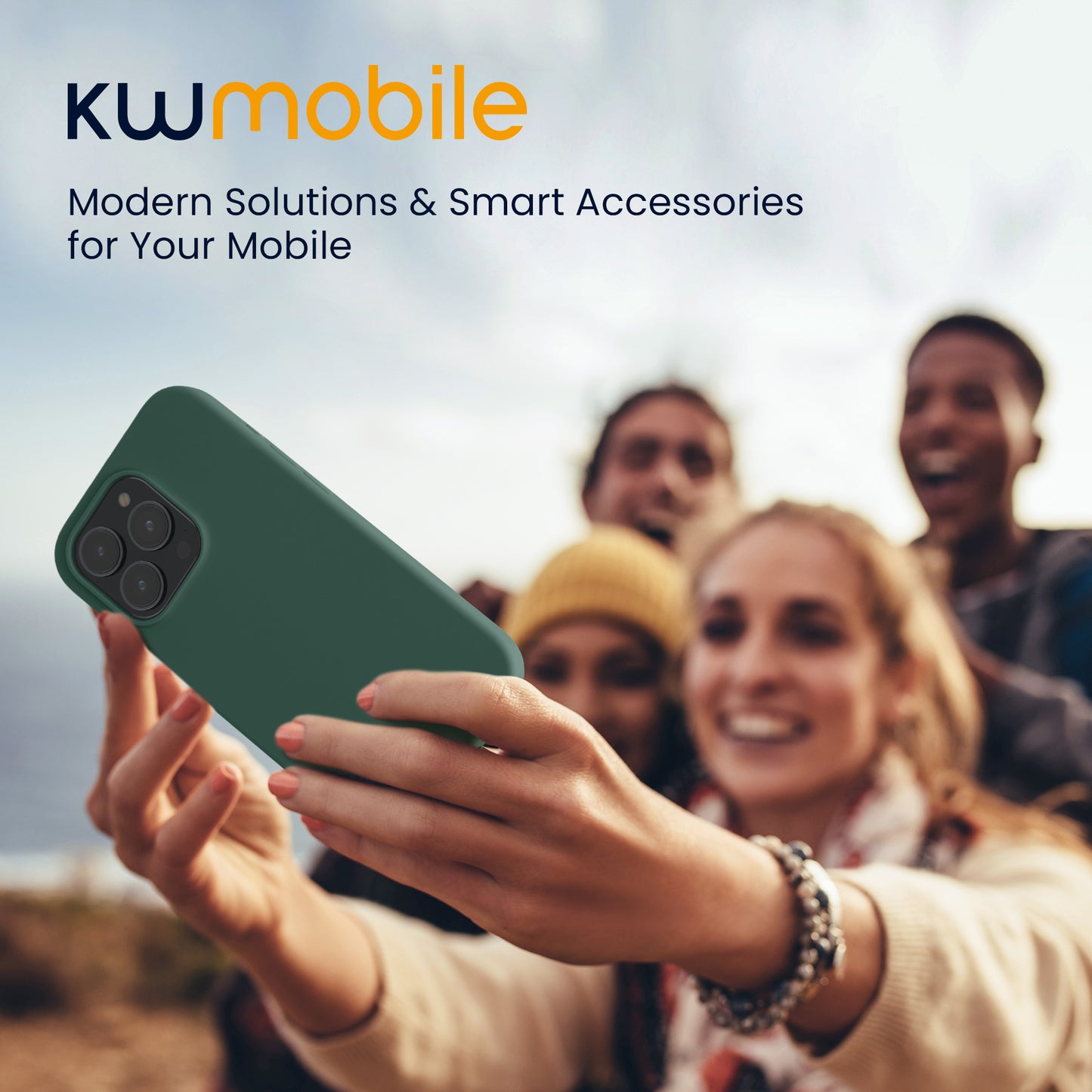 kwmobile Phone Case for iPhone 15 Pro Max Wireless Charging