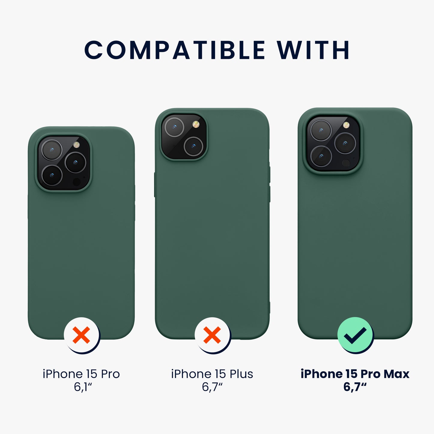kwmobile Phone Case for iPhone 15 Pro Max Wireless Charging