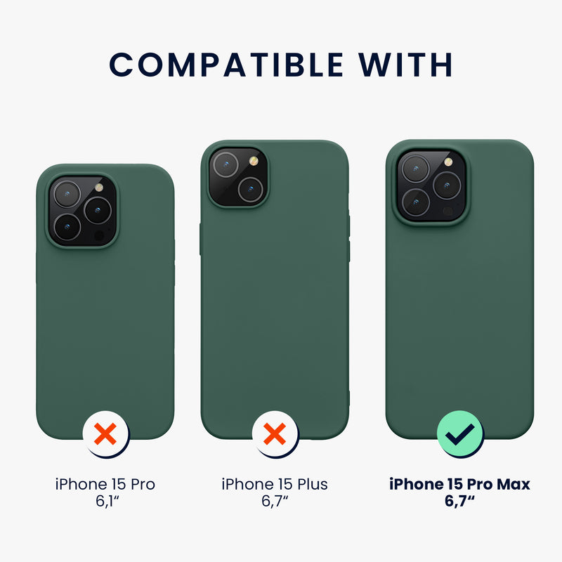kwmobile Phone Case for iPhone 15 Pro Max Wireless Charging