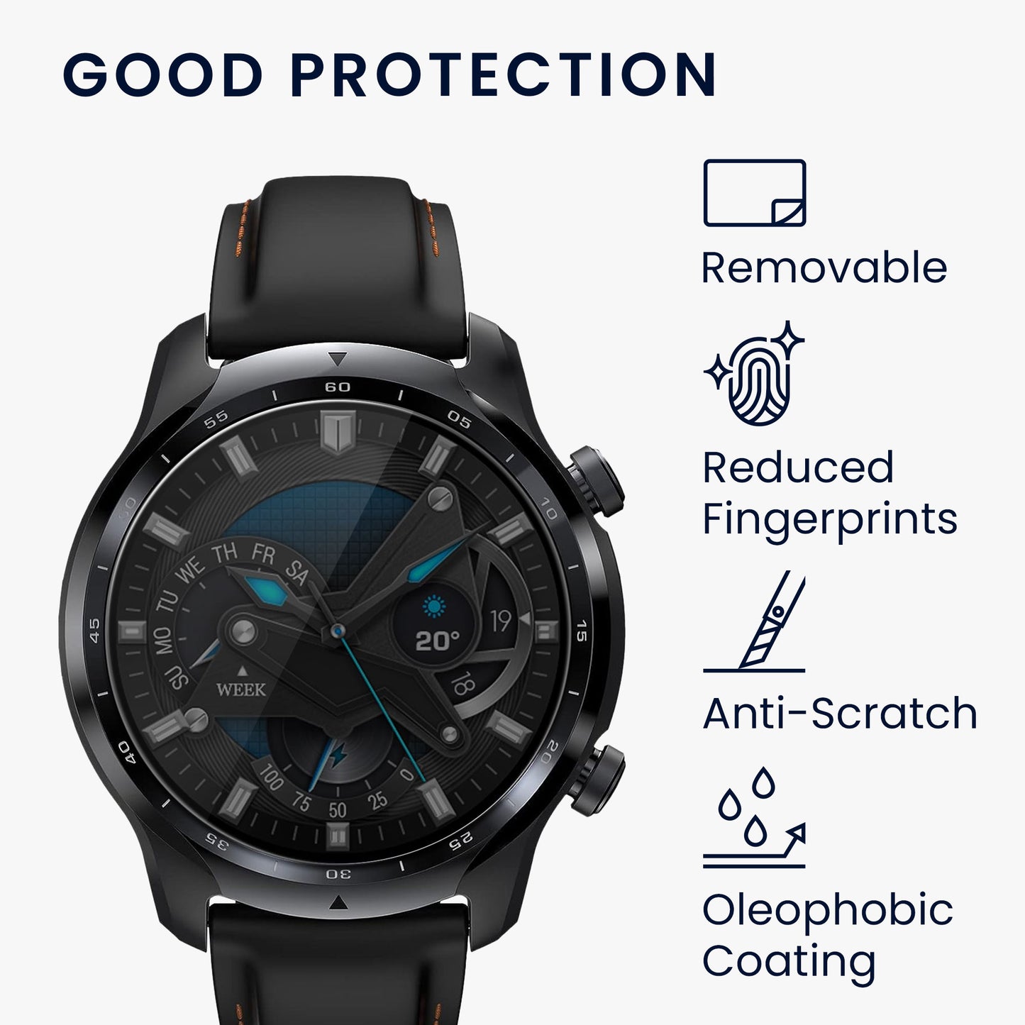 Real Glass Protection for Ticwatch Pro 3 Lite