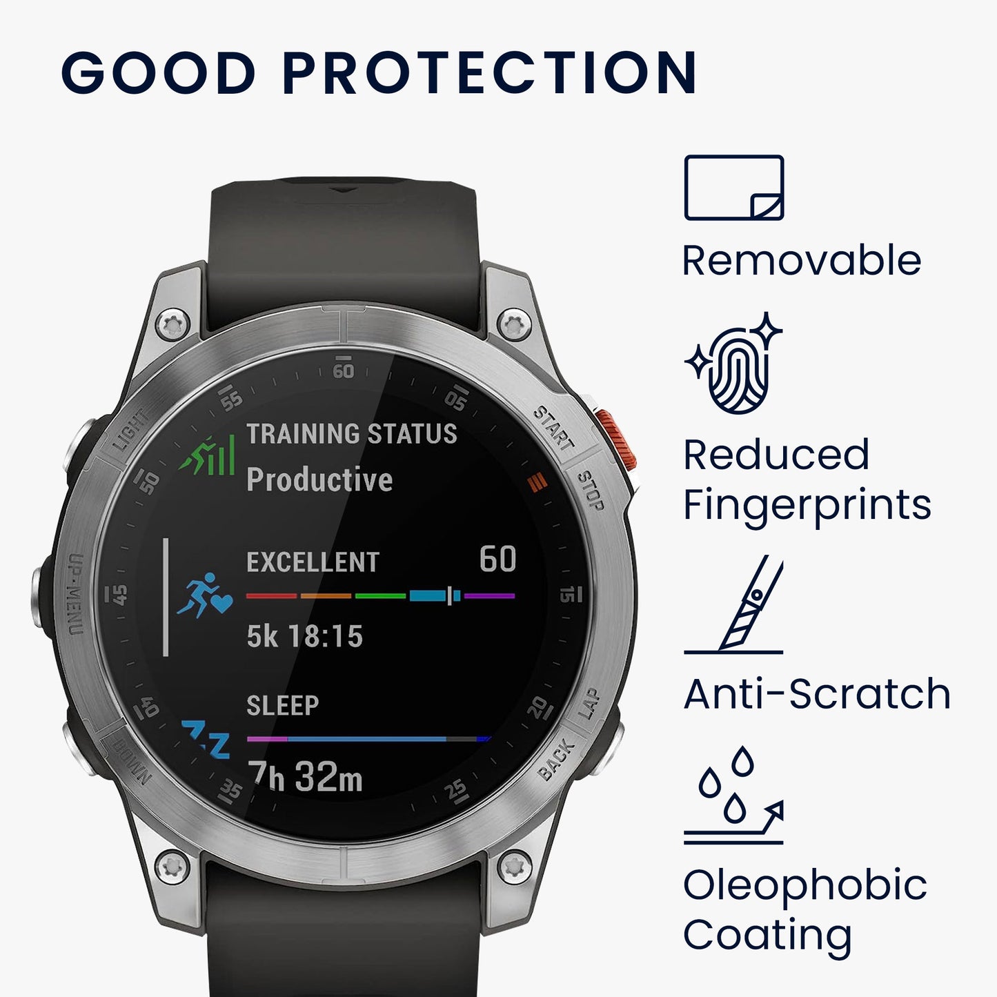 Real Glass Screen Protector for Garmin EPIX