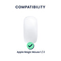 kwmobile Protective Case Compatible with Apple Magic Mouse 1 / 2 Case - PC Mouse Cover Made of Soft Silicone