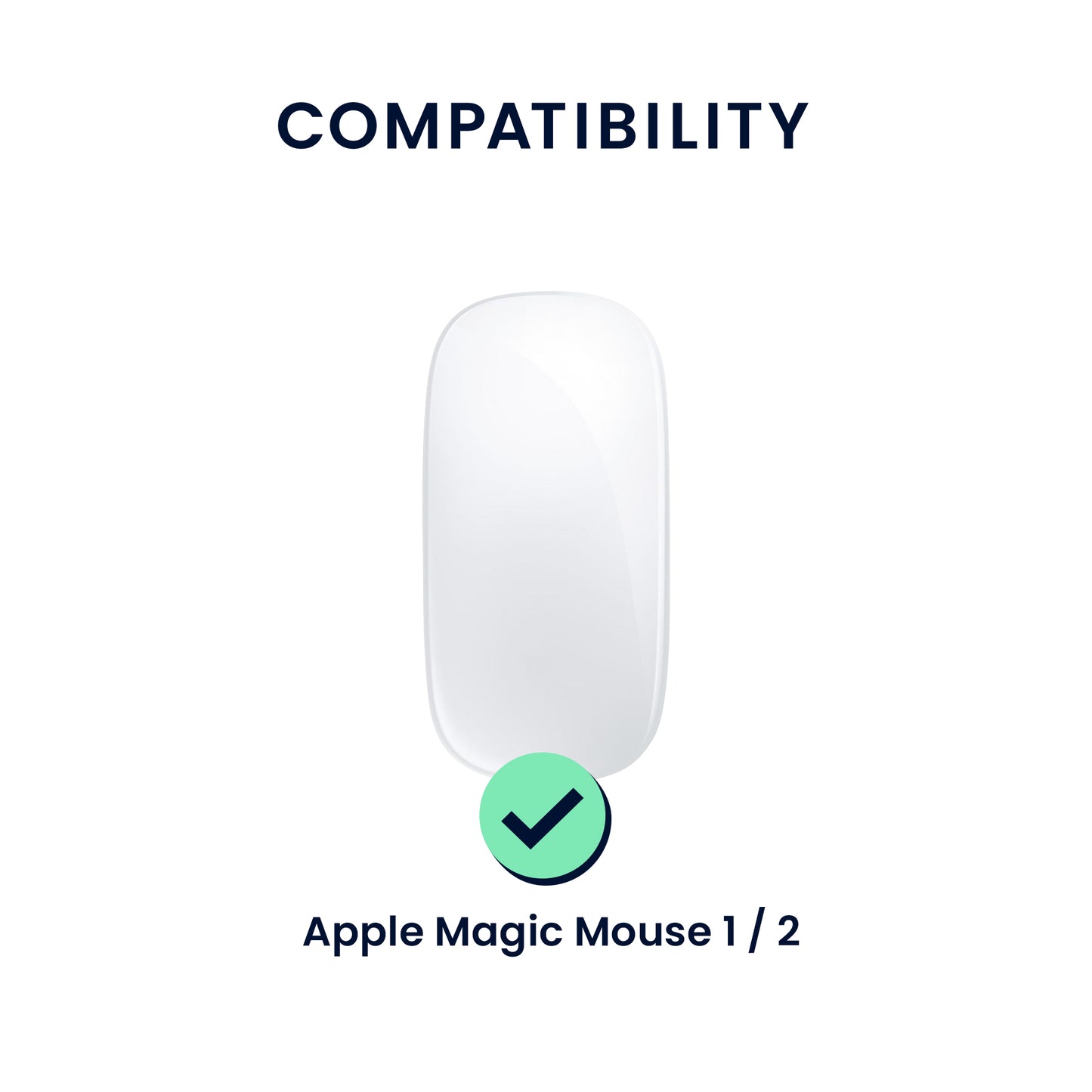 kwmobile Protective Case Compatible with Apple Magic Mouse 1 / 2 Case - PC Mouse Cover Made of Soft Silicone