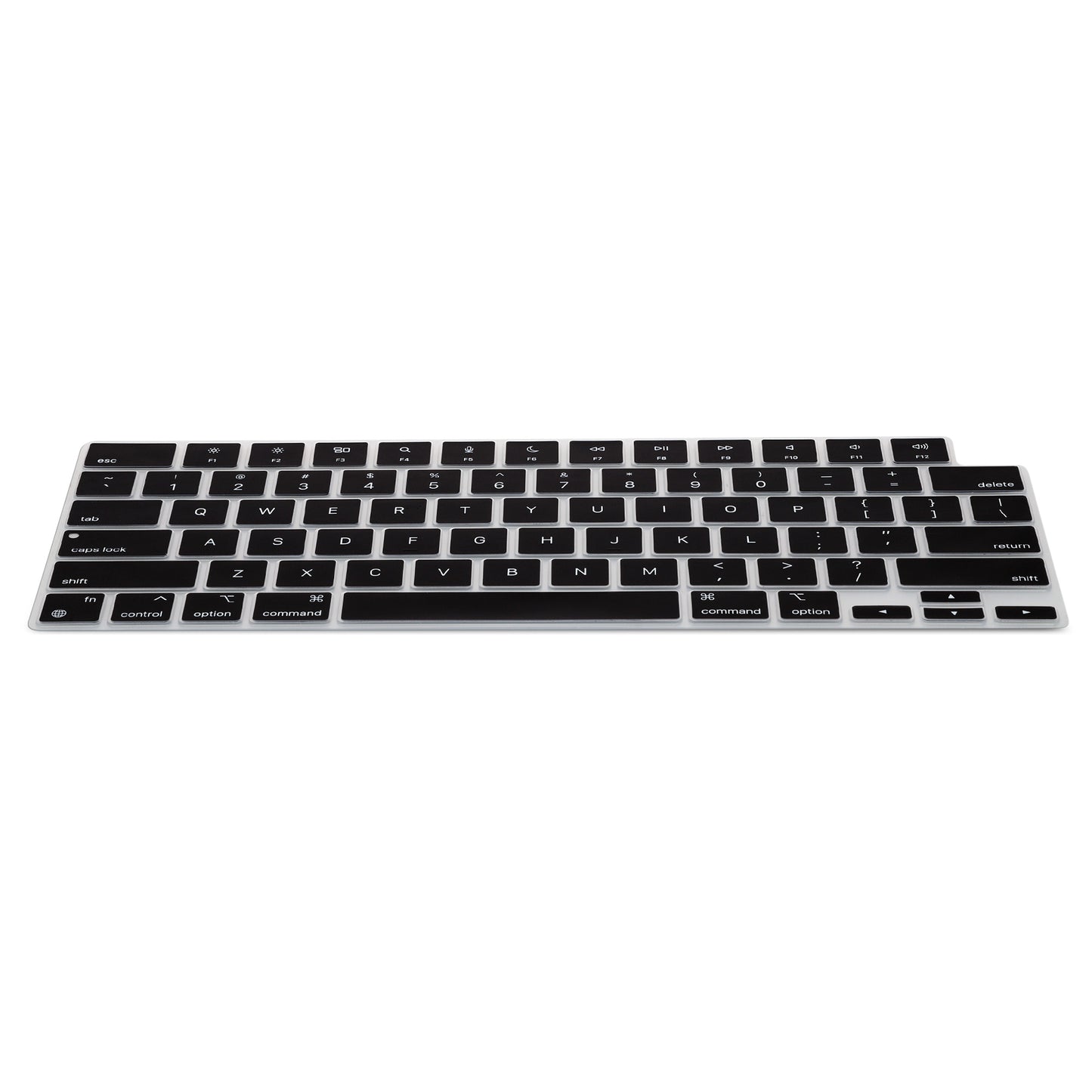 kwmobile Silikon Tastaturschutz für Apple Macbook Air 15 2023 M2 (A2941) - QWERTY US Keyboard Cover Abdeckung - Schwarz Schwarz  
