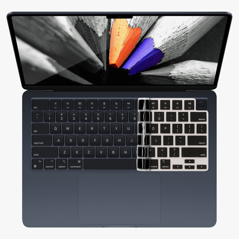 kwmobile Keyboard Protector for Apple Macbook Air 15 2023 M2 (A2941) QWERTY US Keyboard Cover