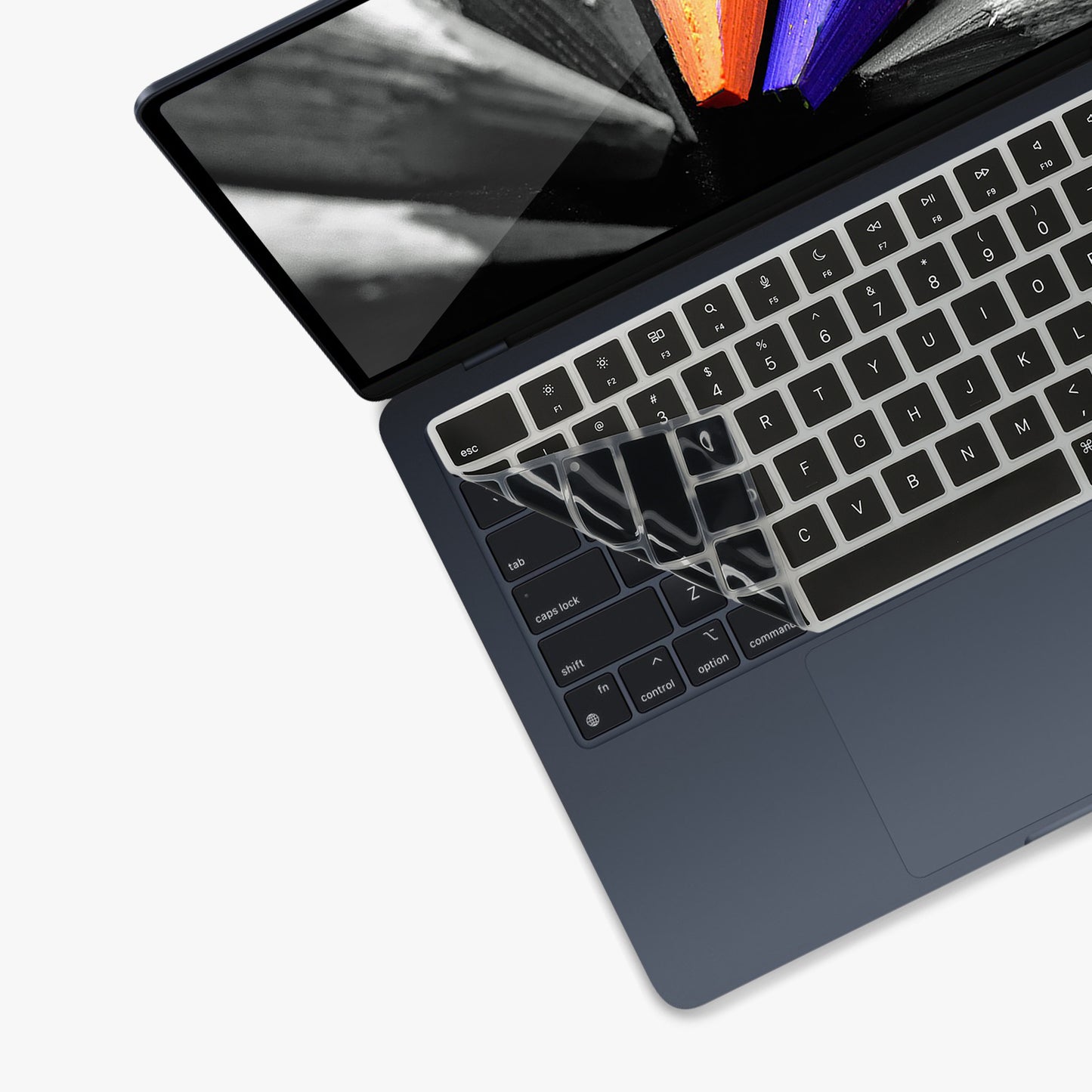 kwmobile Keyboard Protector for Apple Macbook Air 15 2023 M2 (A2941) QWERTY US Keyboard Cover