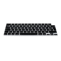 kwmobile Silikon Tastaturschutz AZERTY (Frankreich, Belgien) kompatibel mit Apple Macbook Air 15 2023 M2 (A2941) - in Schwarz Schwarz  