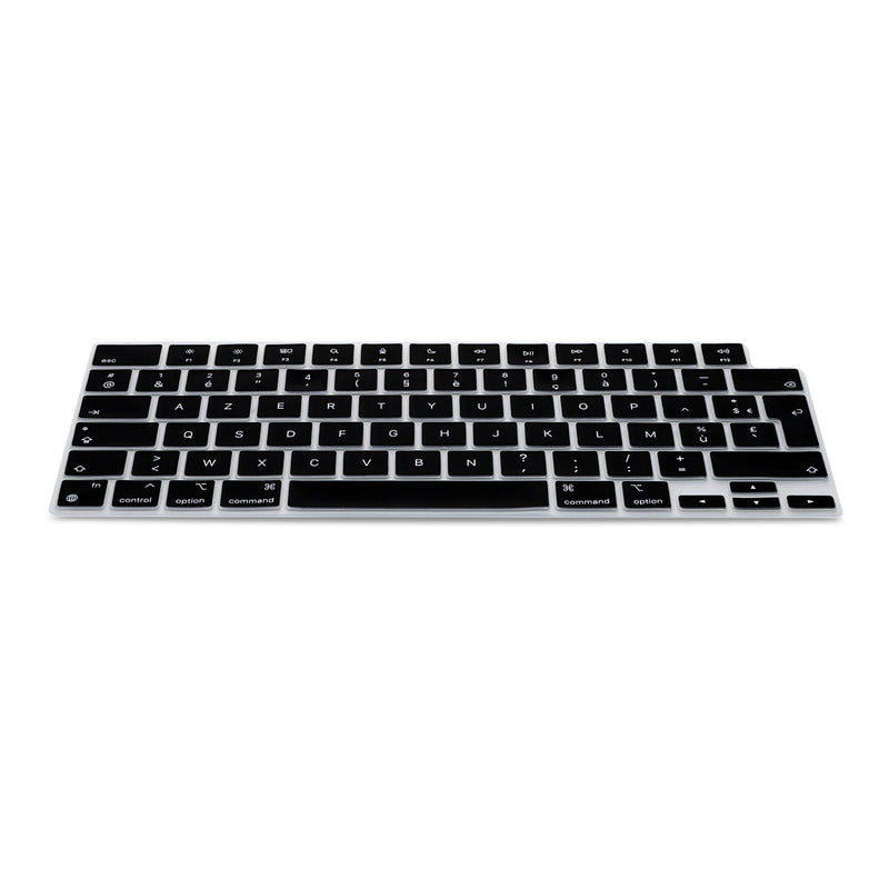 kwmobile Silikon Tastaturschutz AZERTY (Frankreich, Belgien) kompatibel mit Apple Macbook Air 15 2023 M2 (A2941) - in Schwarz Schwarz  