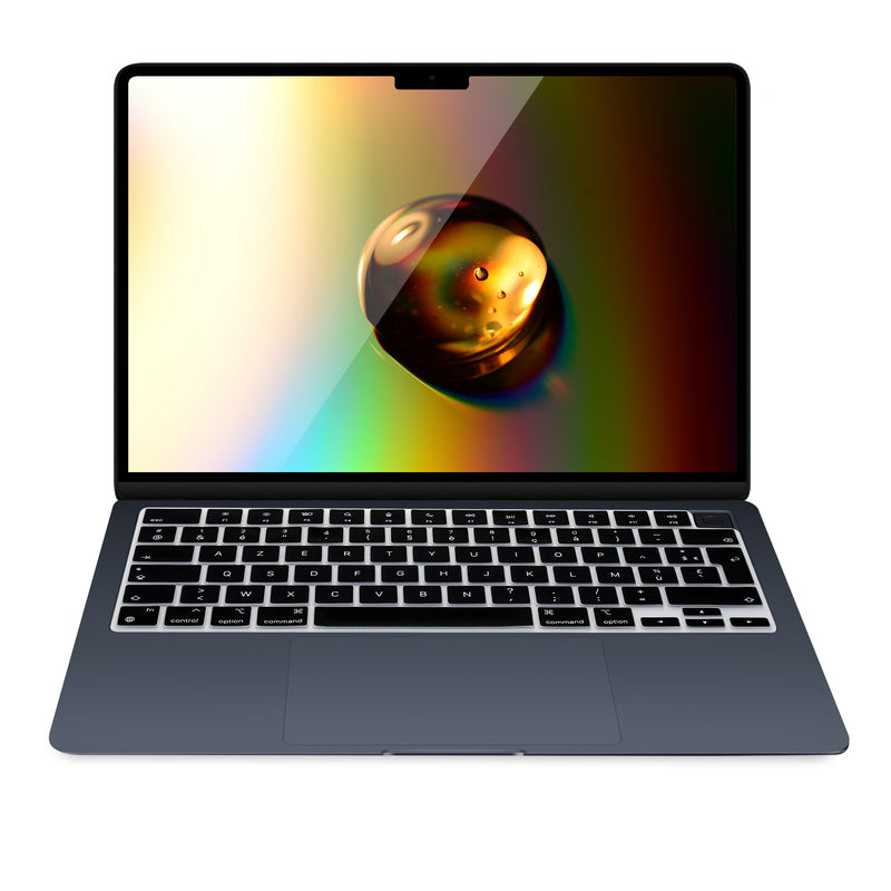 Silicone Keyboard Cover AZERTY (France, Belgium) compatible with Apple Macbook Air 15 2023 M2 (A2941)