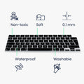 Silicone Keyboard Cover AZERTY (France, Belgium) compatible with Apple Macbook Air 15 2023 M2 (A2941)