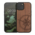 kwmobile Case Compatible with iPhone 15 Phone Cover TPU Compass Vintage