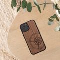 kwmobile Case Compatible with iPhone 15 Phone Cover TPU Compass Vintage