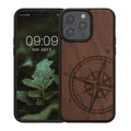 kwmobile Case Compatible with iPhone 15 Pro Max Phone Cover TPU Cell Phone Case Compass Vintage