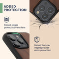 kwmobile Case Compatible with iPhone 15 Pro Max Phone Cover TPU Cell Phone Case Compass Vintage