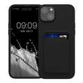 kwmobile Phone Case compatible with iPhone 15 Plus Case - Phone Cover with Card Slot