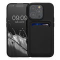 kwmobile Phone Case Compatible with iPhone 15 Pro Case - Phone Cover with Card Slot