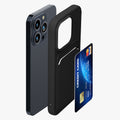 kwmobile Phone Case Compatible with iPhone 15 Pro Case - Phone Cover with Card Slot
